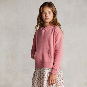 Custom Girl's Long Sleeve Ruffle Hem Casual Sweatshirt Hooded Shift Dress