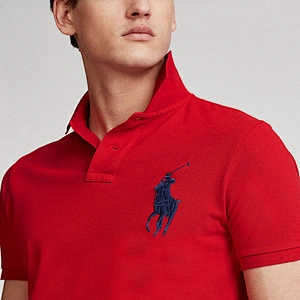 Custom Men's Classic Plain Golf Polo Shirt with Embroidered Logo