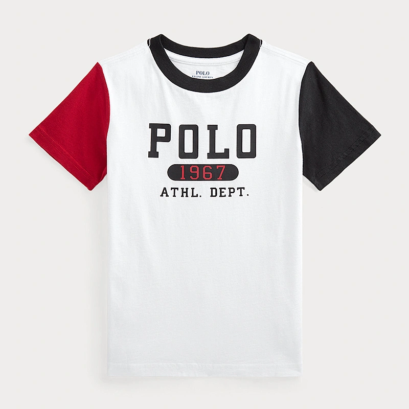 Custom Boy's Letter Graphic Crewneck T-shirt