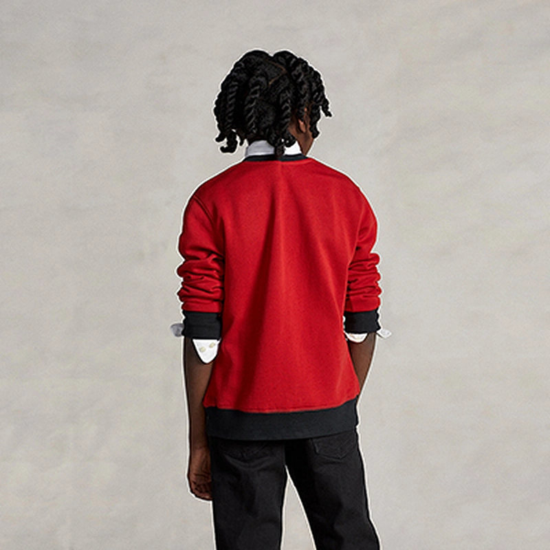 Custom Boys Crewneck Graphic Fleece Sweatshirt