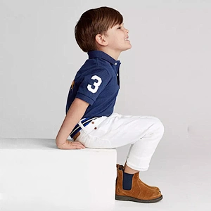 Custom Boys Classic Fit Mesh Polo Shirt clothing supplier