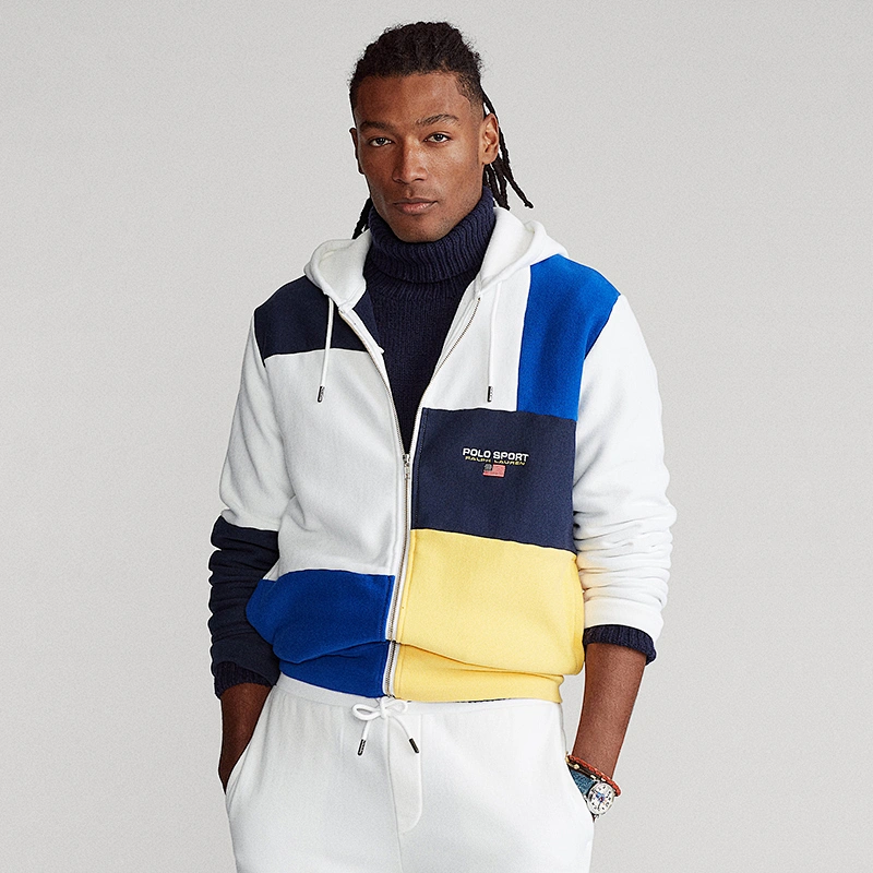 Custom Color Block Pullover Sweatshirt for Men