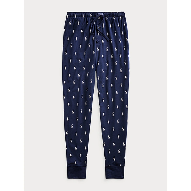 Custom Men's Cotton Printed Pajama Pants Lightweight Sports Pants with Pockets
