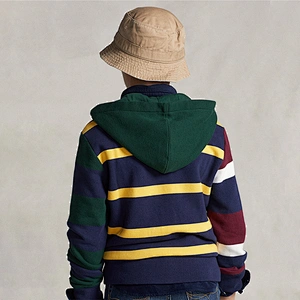 Boy's Full-zip Embroidered Pullover Hoodies Customized