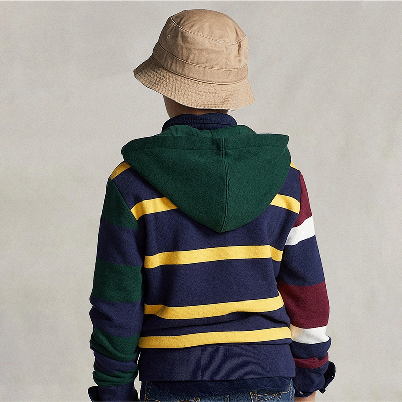 Boy's Full-zip Embroidered Pullover Hoodies Customized