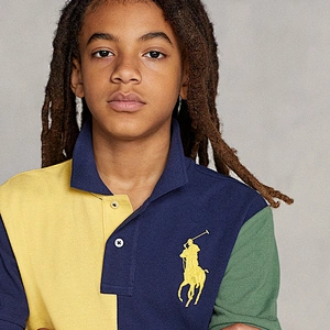Custom Big Boys Cotton Mesh Polo Shirt apparel manufacturer