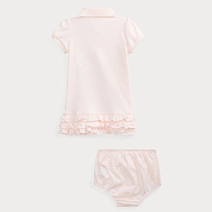 Custom Baby Girls Adorable Peter Pan Collar Striped Shirtdress & Bloomer