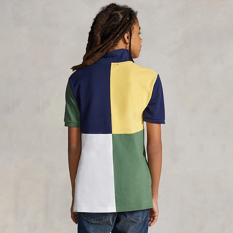 Custom Big Boys Cotton Mesh Polo Shirt apparel manufacturer