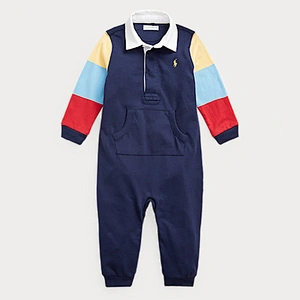 Custom  Baby and Toddler Color Block Hooded Romper