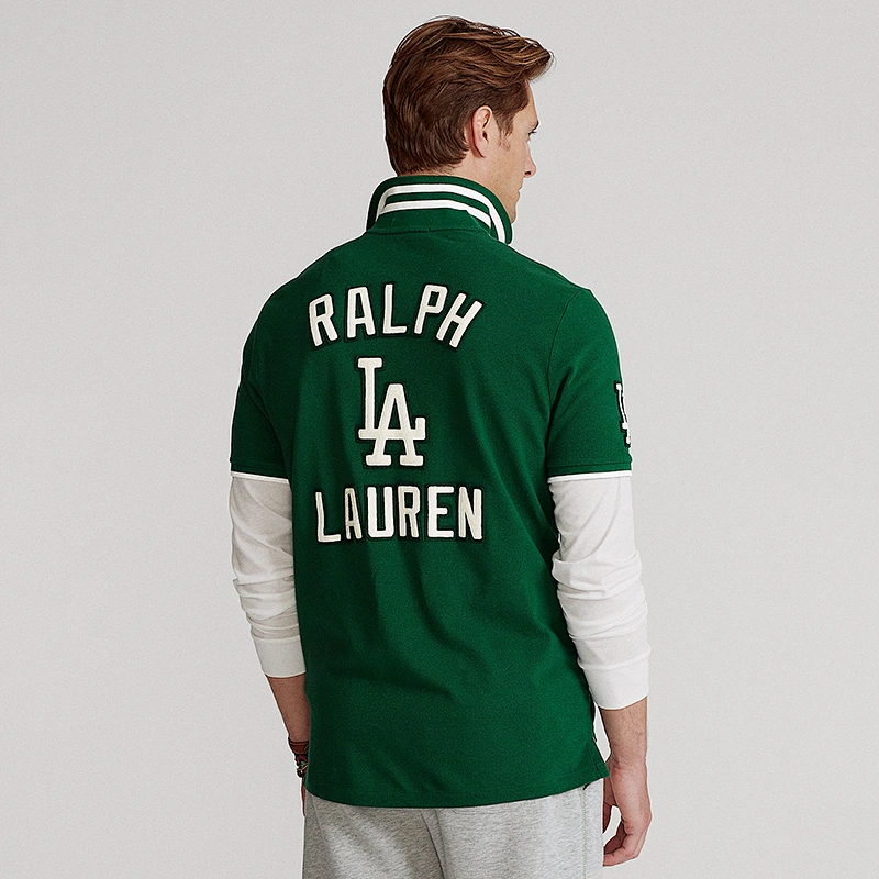 Custom Neutal Embroidered Letter Graphic Golf Polo Shirt