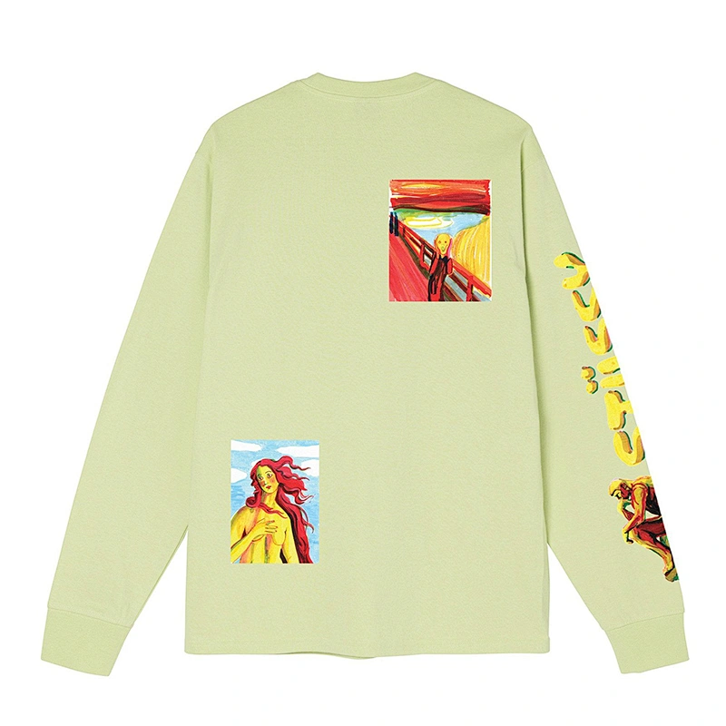 Custom Men's Long Sleeve Graphic T-shirt Customized Graphic