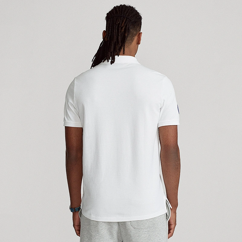 Clothing Manufacturer Men's Short Sleeve Solid Polo White XL
