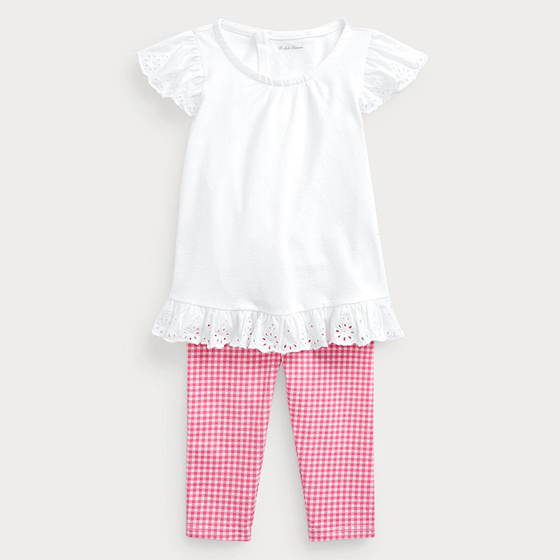 Custom Cute Baby Girls Shirts & Pants Set