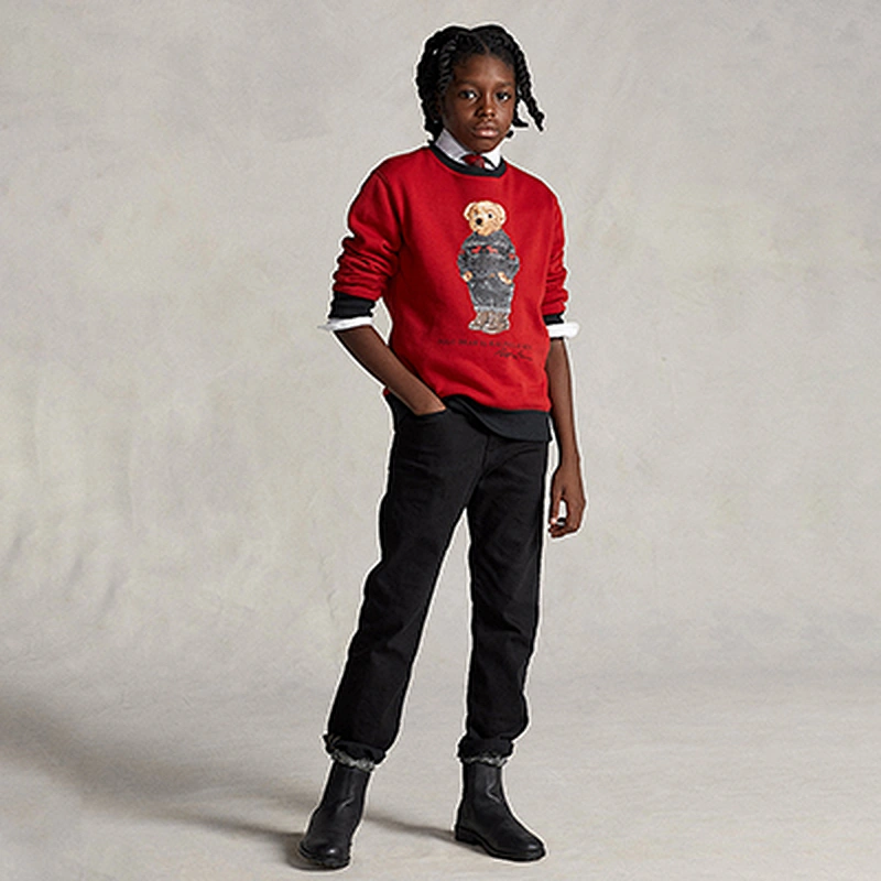 Custom Boys Crewneck Graphic Fleece Sweatshirt