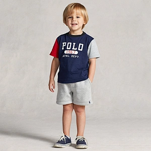 Custom Boy's Letter Graphic Crewneck T-shirt