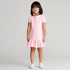 Custom Classic Girls Toddler Uniform Pique Polo Dress