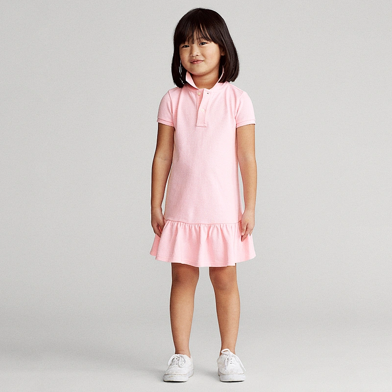 Custom Classic Girls Toddler Uniform Pique Polo Dress