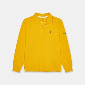 Custom Boy's Long Sleeve Pique Polo Shirt clothing Factory