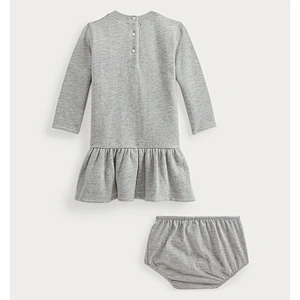 Custom Baby Girls Adorable Peter Pan Collar Striped Shirtdress & Bloomer