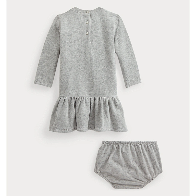Custom Baby Girls Adorable Peter Pan Collar Striped Shirtdress & Bloomer