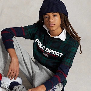 Custom Boy's Classic Plaid Cotton T-shirt Summer Tee
