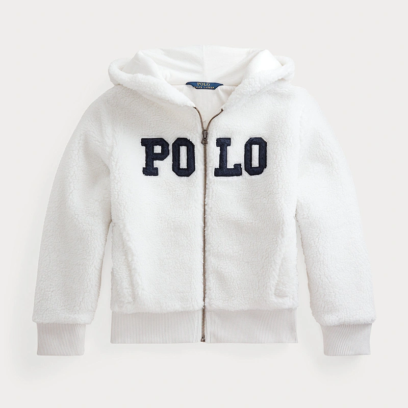 Custom Teddy Fleece Pullover Full Zip Sweatshirt for Kids