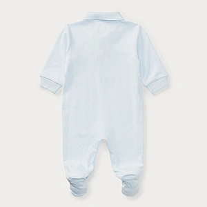 Custom Baby Boy's Long Sleeve Romper with Screen Printing Graphic