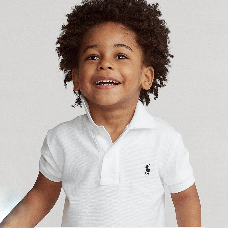 Boy's Embroidered short Sleeve polo shirt