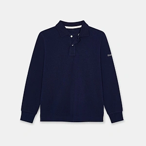 Custom Boy's Long Sleeve Pique Polo Shirt clothing Factory