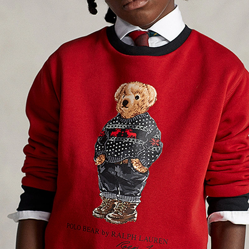 Custom Boys Crewneck Graphic Fleece Sweatshirt
