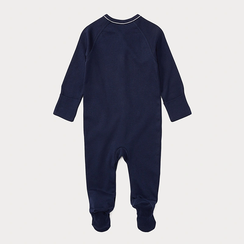 Custom  Baby and Toddler Color Block Hooded Romper