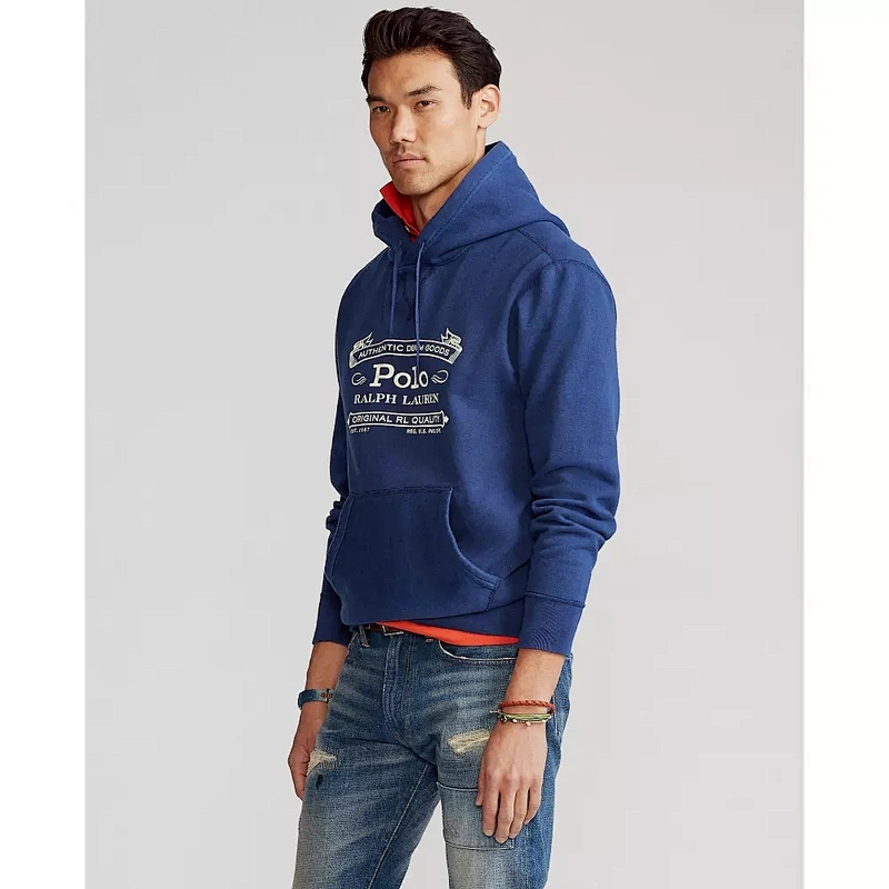 Custom Mens Classic Soft Cotton Fleece Hoodies Casual Active Sweatshirt With Kanga Pocket