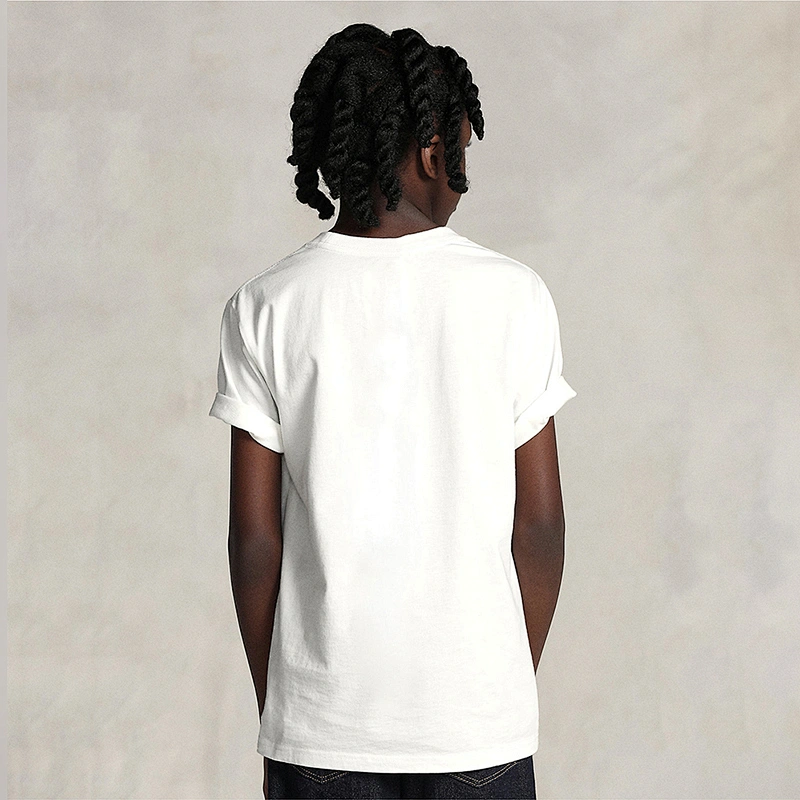 Custom Boy's graphic Short-sleeve Crewneck Cotton T-short