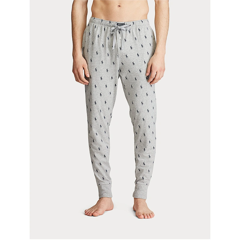 Custom Men's Cotton Printed Pajama Pants Lightweight Sports Pants with Pockets