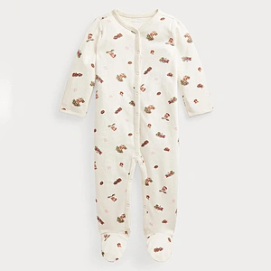 Custom Baby Girls'Fleece Footed Sleep and Play Coveralls