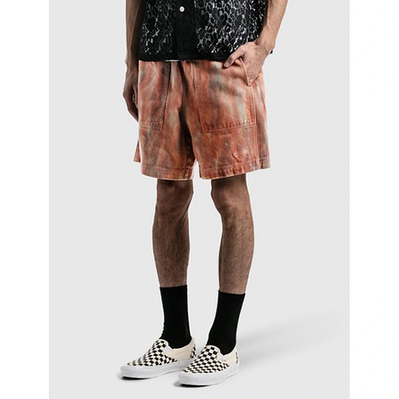 Custom Men's Tie Dye Shorts Lightweight Workout Running Training Shorts with Pocket