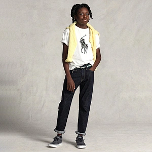 Custom Boy's graphic Short-sleeve Crewneck Cotton T-short