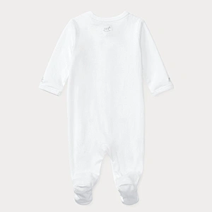 Custom Baby Boy's Long Sleeve Romper with Screen Printing Graphic