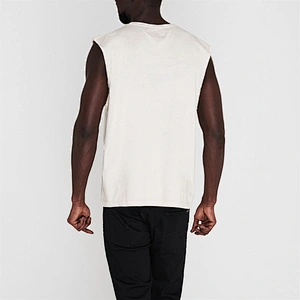 Custom Men's Tank Top Athletic Men's Cotton Sleeveless T-shirt