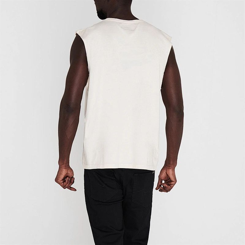 Custom Men's Tank Top Athletic Men's Cotton Sleeveless T-shirt