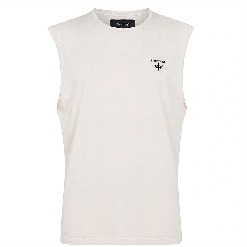 Custom Men's Tank Top Athletic Men's Cotton Sleeveless T-shirt