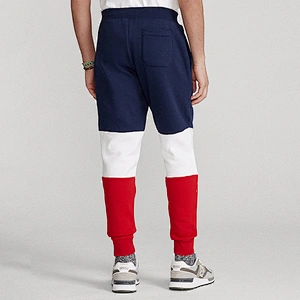 Custom Men's Color Block Sweatpants with Novelty Color