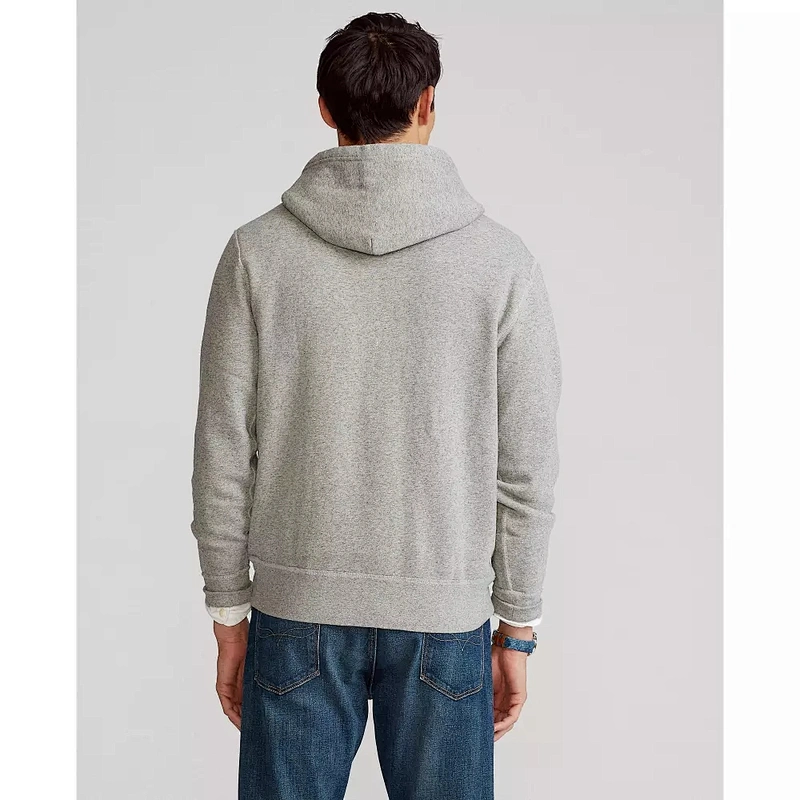 Custom Mens Classic Soft Cotton Fleece Hoodies Casual Active Sweatshirt With Kanga Pocket