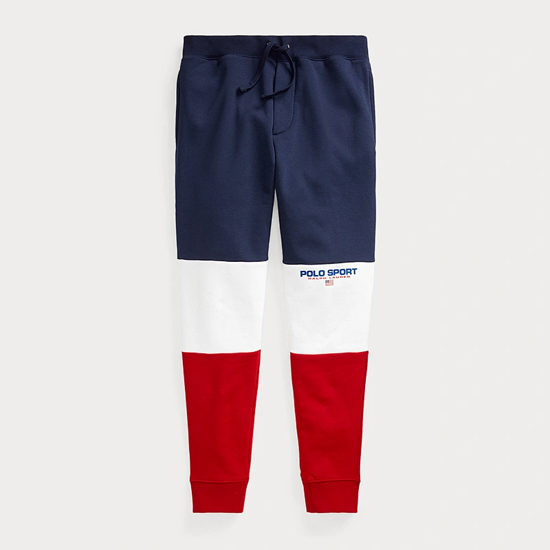 Custom Men's Color Block Sweatpants with Novelty Color