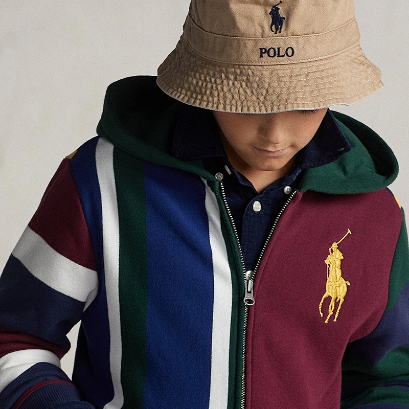 Boy's Full-zip Embroidered Pullover Hoodies Customized