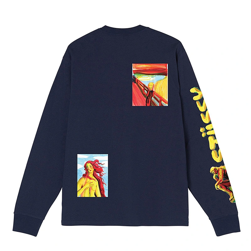 Custom Men's Long Sleeve Graphic T-shirt Customized Graphic