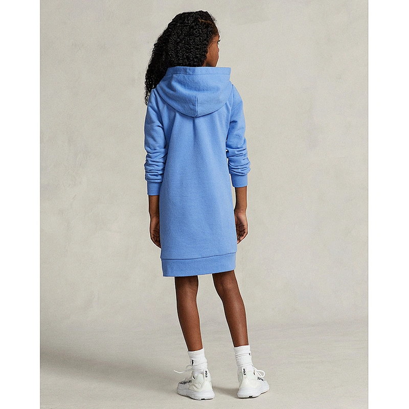 Custom Girls Casual Hoodie Sweatshirt Dress with Hood
