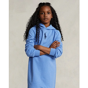 Custom Girls Casual Hoodie Sweatshirt Dress with Hood