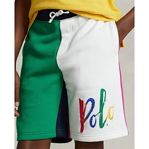 Custom Boy's Fleece Jogger Shorts, Printed Jersey Shorts