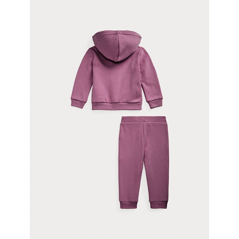 Little Girls Clothing Set Custom Baby Girls 2 Pieces Hooded Jog Set